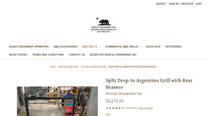 NorCal Ovenworks Inc - Split Drop-In Argentine Grill