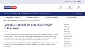 Noticeboard Company - Lockable Noticeboard