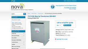 Nova Automation - 112.5 kVA Step Up Transformer