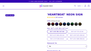 Nuwave Neon - Heartbeat Neon Sign