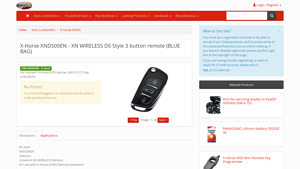 X-Horse - 3 Button Flip Remote