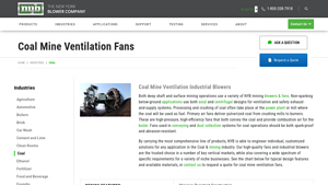 New York Blower Company - Coal Mine Ventilation Fans