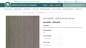 Oakwood Veneer - Ceruse Black Italian