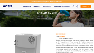 Oasis - Oasis Coolers 1.0 GPH Remote Drinking Water Chiller