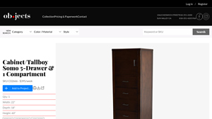 Ob-jects - Cabinet Somo 5-Drawer Tallboy