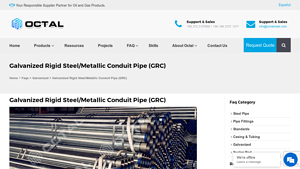 Octal Steel - Galvanized Rigid Steel Conduit Pipe