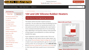 OEM Heaters - Silicone Rubber Heaters