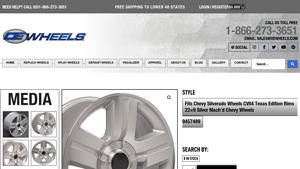 Oewheels - Fits Chevy Silverado CV84 Texas Edition Rims