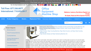 Office Equipment Machine Shop - Counting & Paper Processing Solutions