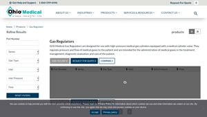 Ohiomedical - GCE Medical Gas Regulators