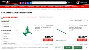 Ohio Power Tool - Cable Reel Stands & Feed Systems