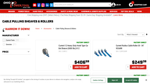 Ohio Power Tool - Cable Pulling Sheaves and Rollers