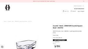 ORREFORS - ORREFORS Crystal Square Bowl