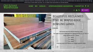 Old School Warehouse - Reclaimed Pine Bowling Lanes