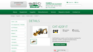 O'Leary's Equipment - Cat Backhoe Loaders