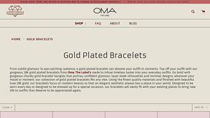 Omathelabel - Gold Plated Bracelets for Women