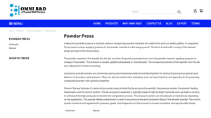 OmniRND - Laboratory Powder Press