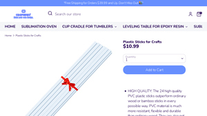 Omperio - Plastic Sticks for Crafts