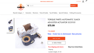 Torque - Automatic Slack Adjuster Actuator