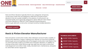 McDonough - Rack and Pinion Elevators