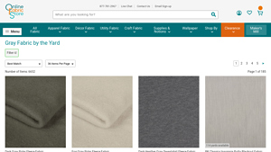 Online Fabric Store - Gray Fabric