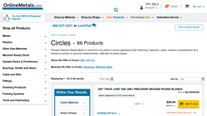 Online Metals - Precision Machine-Ready Blanks
