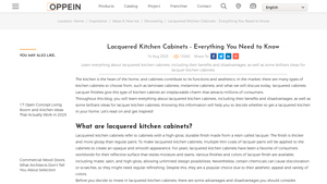 Oppein - Lacquered Kitchen Cabinets
