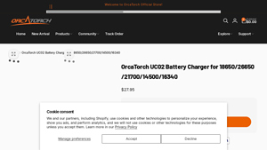OrcaTorch - UC02 Battery Charger