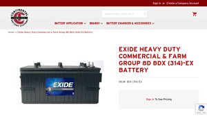 Exide - Heavy Duty Commercial & Farm Battery 8D 8DX