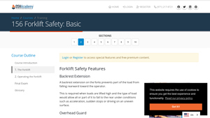 OSH Academy - Key Safety Features of Forklifts