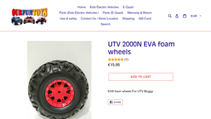 Our Fun Toys - UTV 2000N EVA Foam Wheels