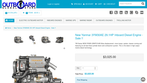 Yanmar - 3YM30AE Inboard Diesel Engine