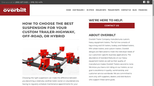 Overbilt - Custom Trailer Suspension Solutions