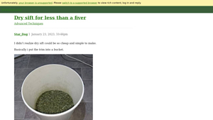 Overgrow - Dry Sift Pressing Techniques