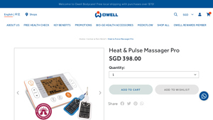 Owell - Heat & Pulse Massager Pro