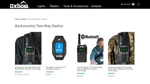 Oxbow Gear - Renegade X Two-Way Radio