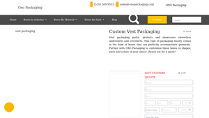 Oxo Packaging - Custom Vest Boxes
