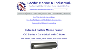 Pacific Marine - Cylindrical Rubber Fenders