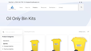 Pacific Spill Supply - Oil Only Bin Kits