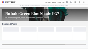 PaintList - Phthalo Green Blue Shade PG7