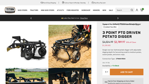 Pallet Forks - 3 Point PTO-Driven Potato Digger