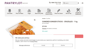 Cruzilles - Candied Ginger Sticks