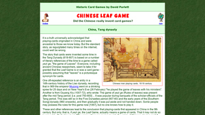 Parlett Games - Chinese Card Variants