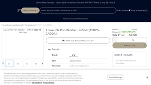 Infiniti - Lower Oil Pan Washer