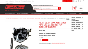 Parts Roketa - Rear Gear Box Assembly for GY6 250cc