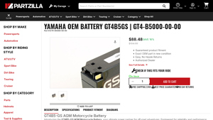 Yamaha - OEM Battery GT4B5GS