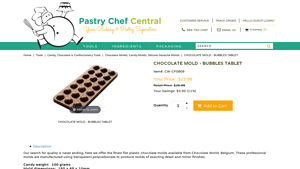 Pastry Chef - Chocolate Mold - Bubbles Tablet