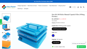 Patco Pharma - 100-Holes Manual Capsule Filling Machine