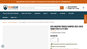Peak Gear - OVS MagPak Truck Camper
