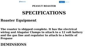 Peanut Roaster - 23 lb Capacity Roasting Equipment
